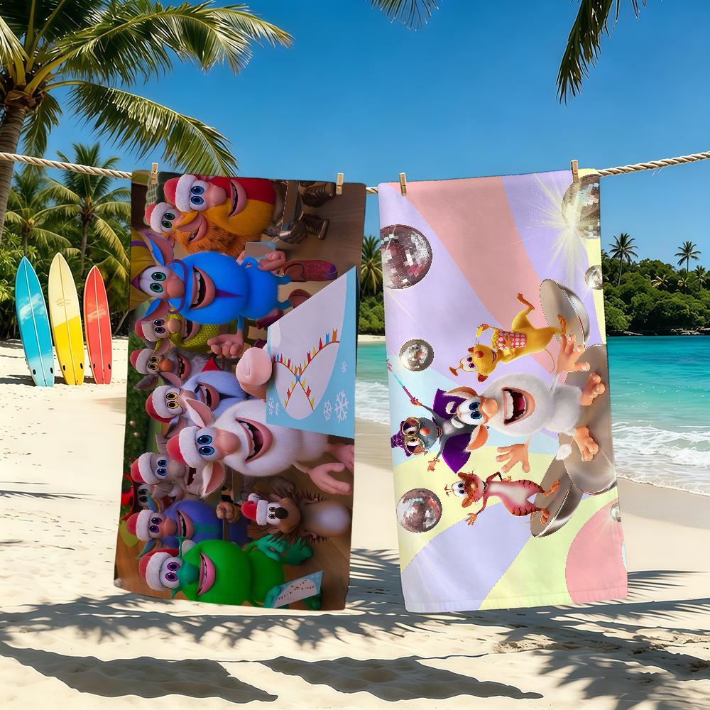 Towel Cute For Outdoor Camping B-Booba-ES Beach Towel Super Absorbent Quick-Drying Summer Cartoon Towel