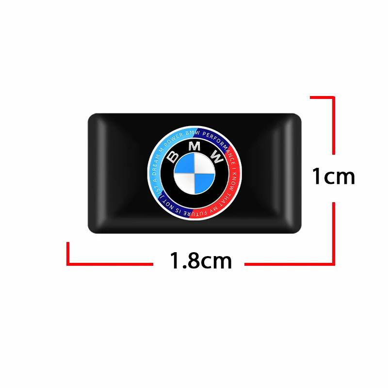 2025 Hot 10pcs Car logo steering wheel sticker Car Epoxy Sticker For BMW 50th Kith M Sticker X1 X3 X4 X5 X6 X7 e46 e90 f20 e60 e
