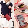 Borsa a Spalla Touch Screen Moda Più Recente da Donna Grande Capacità Portafoglio Multifunzione Tendenza Borsa a Tracolla Monocolore per Telefono da Donna
