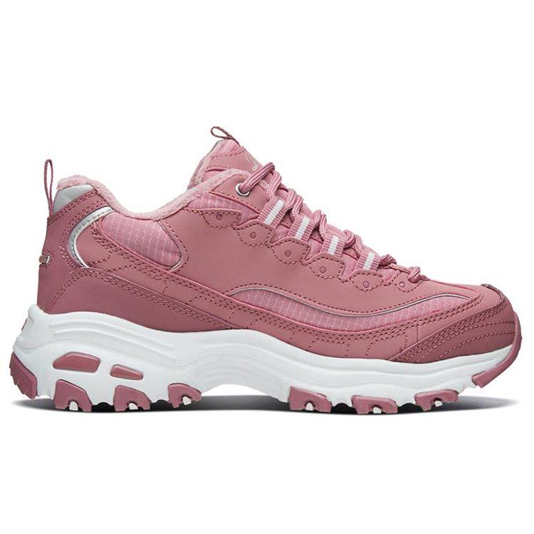 Skechers D Lites 1.0 Low Top Running Shoes Pink Women's 66666125-MVE