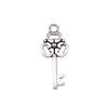 Simple Skeleton Key Charms Multi Color Alloy Pendants For Vintage Themed Jewelry
