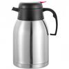 European Style 2L Stainless Steel Thermos Flask - Double-layer Vacuum Insulated Coffee Pot, Household Hot Water Bottle with Custom Logo.