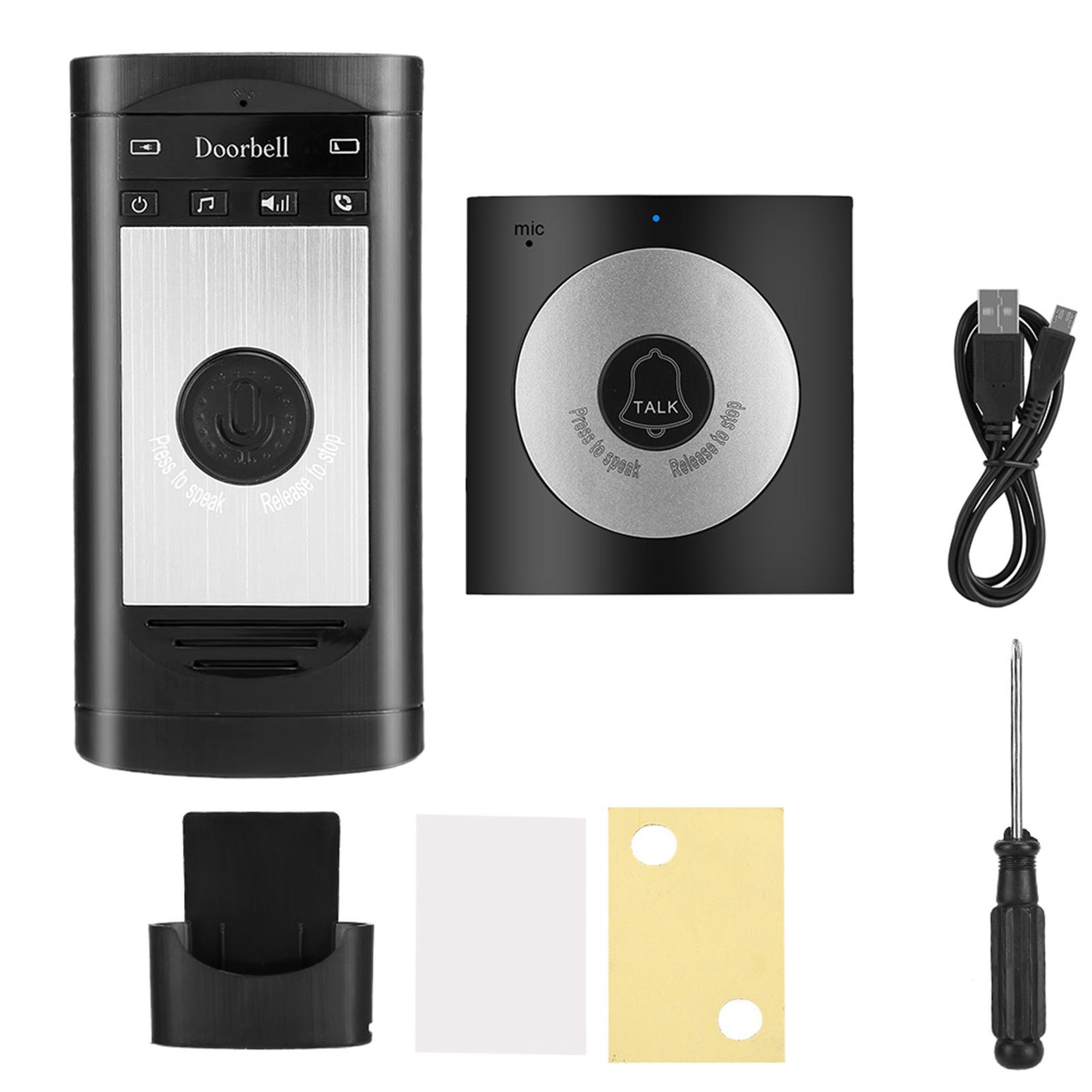 

Low Power Consumption Wireless 2-Way Voice Intercom Doorbell Home Security System