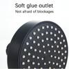 1 Piece of Bathroom Facilities 4 Inch Black Faucet Replacement Exquisite and Compact Shower Head Decoration