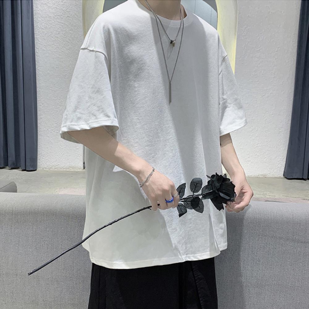 100% Baumwolle Kurzarm Herren Damen Sommer T-Shirt Lose Kurzarm Casual Basic Shirt O Hals Einfarbig Übergröße