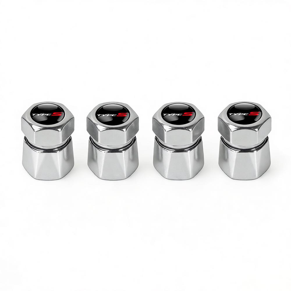 4Pcs Aluminum Car Tire Valve Caps Diamond Tyre Valve Airtight Cover Waterproof Dust For Honda City Odyssey CIVIC CRV Automobiles