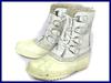 Made In Canada/Vintage//Leather Snow Boots With Inner Liner/WOS7/23.5-24.5/White/High-End