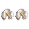 Female Fashion Three-dimensional Butterfly Orchid Flower Earrings