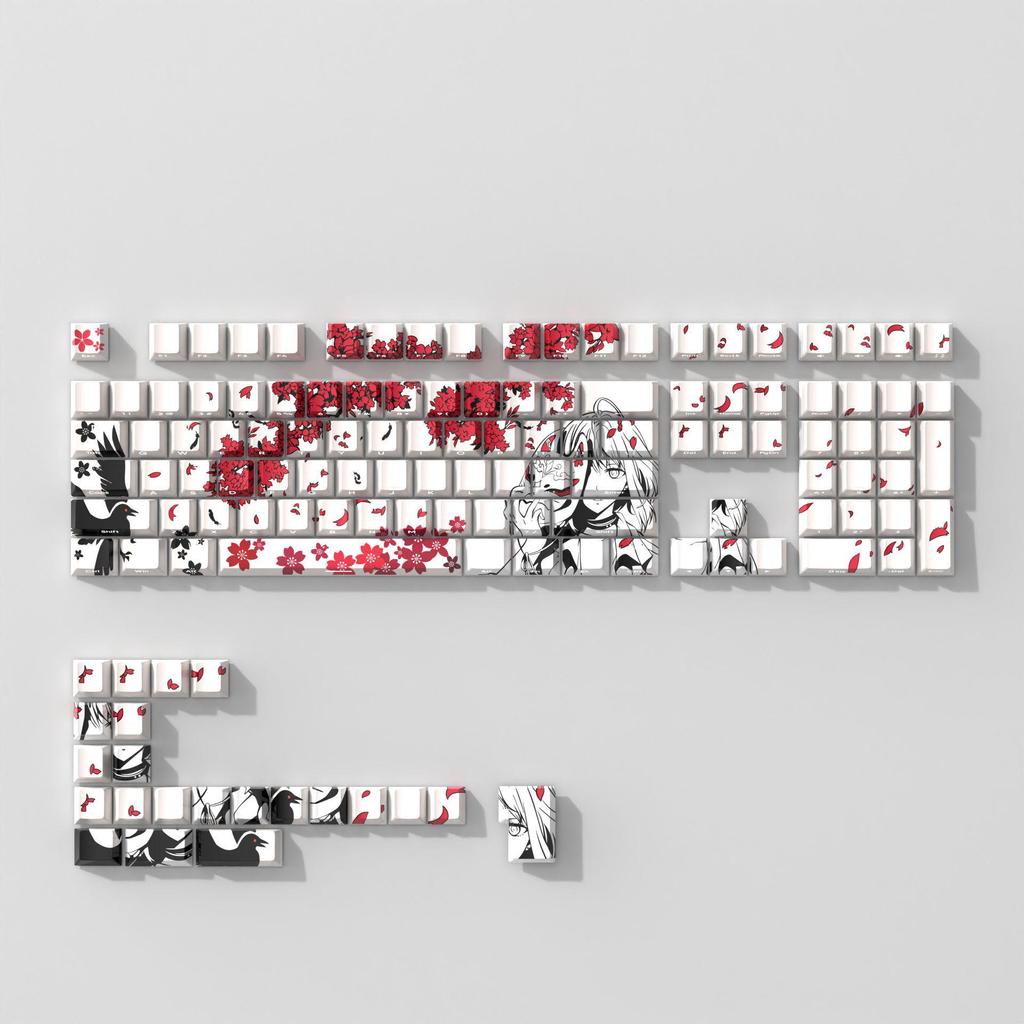 "Macchiato Cherry Blossom Contour Keycap for Wooting Keyboard"