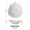 High-End Irregular Ceramic Stone Pattern Dinner and Salad Plate Set
