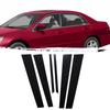 6PCS Gloss Black Window Door Pillar Posts Trims For Honda Accord 2003-2007 Sedan