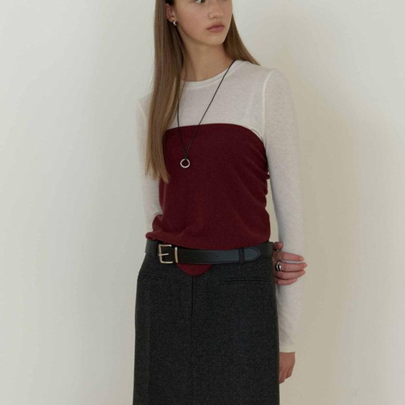 On&On Layered Knit Shawl NEX5WXB10_2color