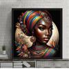 5D DIY African Women Diamond Painting Mosaic Sale Full Square Round Diamond Painting DIY Embroidery Picture Of Rhinestones
