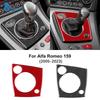 Pour Alfa Romeo 159 2005-     Autocollant Véritable Fibre de Carbone Souple Panneau Cadre de Levier de Vitesse Voiture LHD Manuel/Automatique