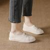 First layer cowhide new versatile little white shoes soft sole soft surface casual board shoes women's shallow mouth flat bottom mother shoes