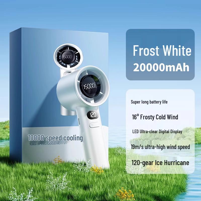 2025 Portable 20000mAh USB Fan & Mini Air Conditioner – Quiet, Long Battery Life for Office & Students