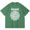 230 g/m² 100% katoenen heavy metal T-shirt met rockband- en popmuziekprint, unisex T-shirt van zwaar katoen.