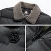 Men's Clothing, Jacket, 2025 Winter New Style, Collar, Warm, Solid Color, Casual Business Short, Cotton Jacket