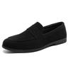Autumn Suede Loafers Man Large Size 45 Comfort Flats Men Slip-on Casual Shoes Retro Brown Moccasins For Men Driving Footwear