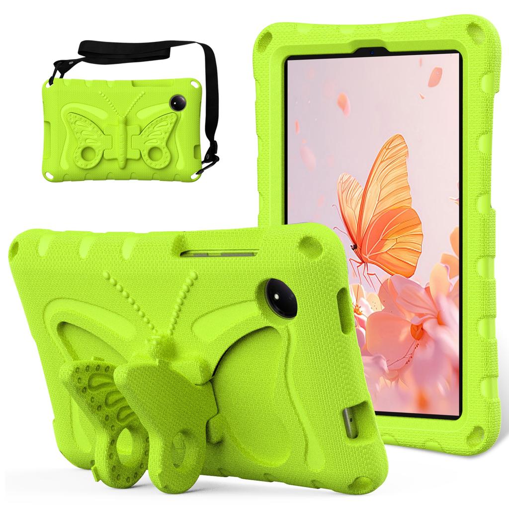 For Xiaomi Redmi Pad SE 4G 8.7 Inch Case Butterfly Kickstand EVA Tablet Cover with Shoulder Strap