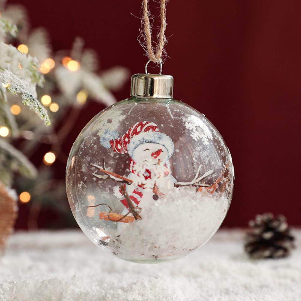 Christmas Ball Ornament White Gold Xmas Tree Hanging Bauble Pendants Christmas Decorations For Home Wedding Party