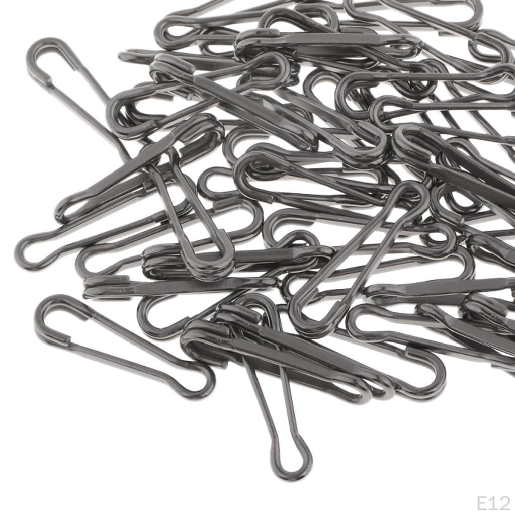 50 Pieces Fishing Snaps Swivels Baits Clip Carp Tackle