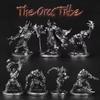 Metal Orc Tribe Soldier Archer Action Figures Desktop Game Chess Pieces Collectible Miniature Model Car Interior Ornament
