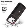 Phone Case for iPhone 17 Pro Max 16E Air 16 Pro 15 Plus 14 13 Mini 12 11 Lanyard Zipper Plain Leather Card Holder Wallet Cover