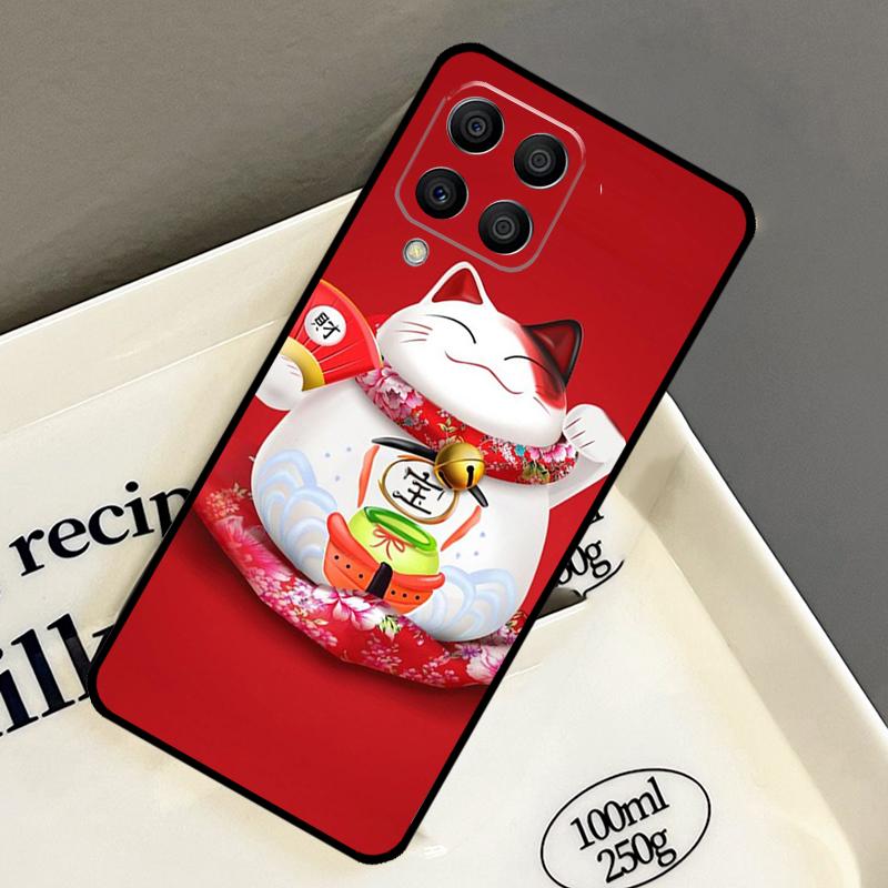 

Maneki Neko Lucky Money Cat Case For Samsung Galaxy M14 M34 M54 M56 M16 M36 M13 M15 M35 M55 M11 M31 M53 M51 M12 M32 M52 Samsung M20