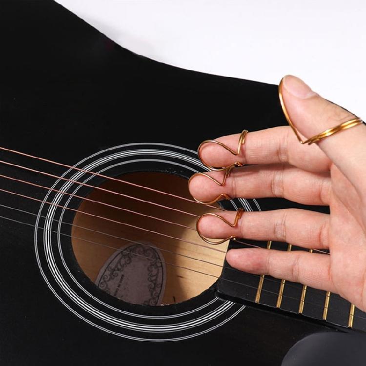 4Pcs/pack Butterfly Guitar Finger Picks Thumb Picks Adjustable Plectrums Stringed Instrument Guitar Picks Finger Picks