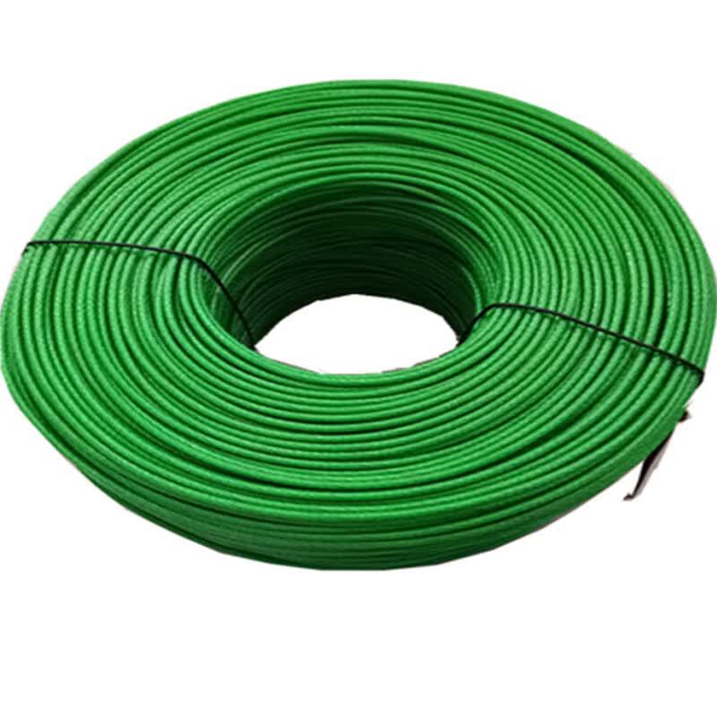 Jiezhu Green PVC Coated Steel Wire Rope Clothesline