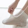 5 Pairs of Women's Summer Thin Breathable Ballet Style Boneless Hollow Lace Socks