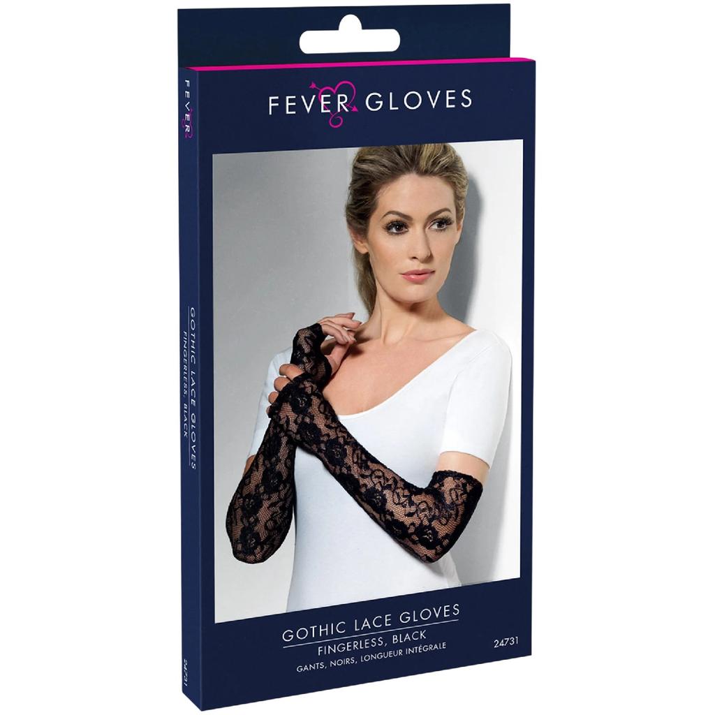 Smiffys Unisex Adult Fingerless Printed Gloves