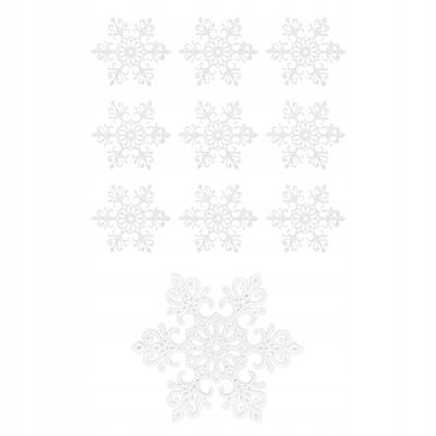 Snowflake Pendant for Window, Snowflake for Decoration, 10 Pieces