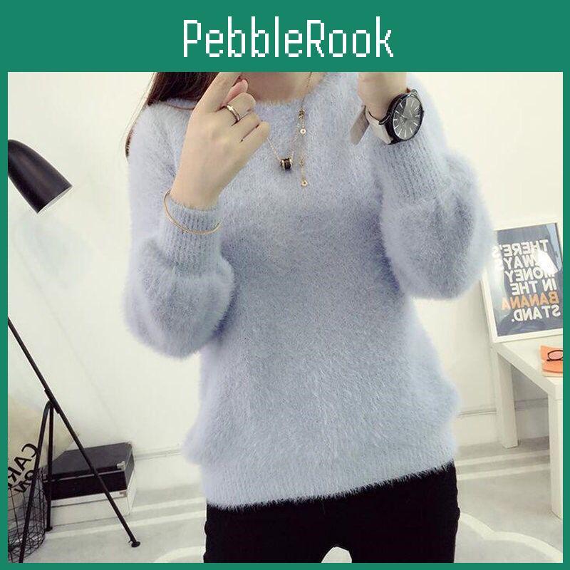 Fleece Winter Autumn Womens And Thickened Sweater Half Turtleneck Knitted Bottoming Shirt