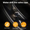 4PCS Rhinestone Tire Valve Caps, Tire Valve Caps, Car Accessories for Women, Anti-Corrosion, Shiny Decoration, AC-6-112 Suitable for All Kinds of