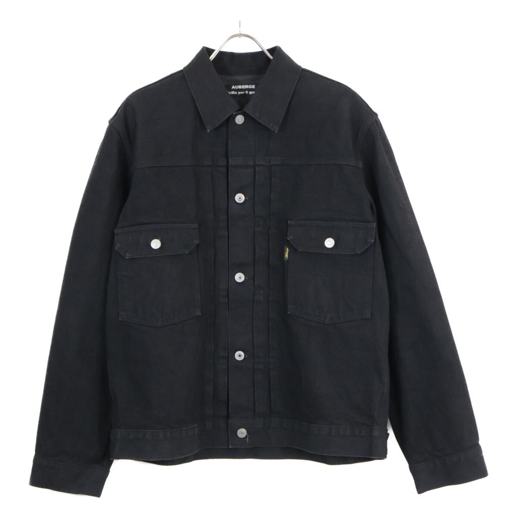 AUBERGE ×BLACK PERILLA IL GUST BLACK 2ND TYPE DENIM JACKET Jacket 42 blackUsed