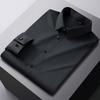 Elegant Classic Design Slightly Stretch Button Up Shirt, Men's Clothes Iron-Free Long Sleeve Dress Shirts For Spring Fall Winter