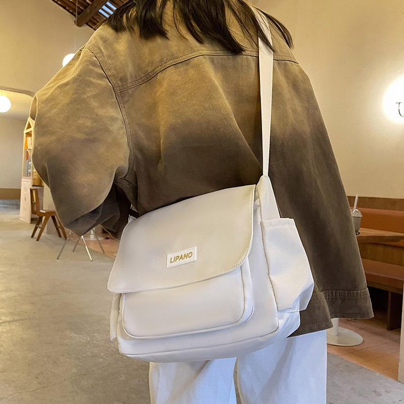 INS College Student School Crossbody Bags Nyl Casual Single Women Shoulder Bag Men's Japanese Retro Messenger Bag Satchels
