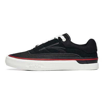 Aoli Durable Low-Top Skate Shoes Women Sneakers Black White 122238014-3