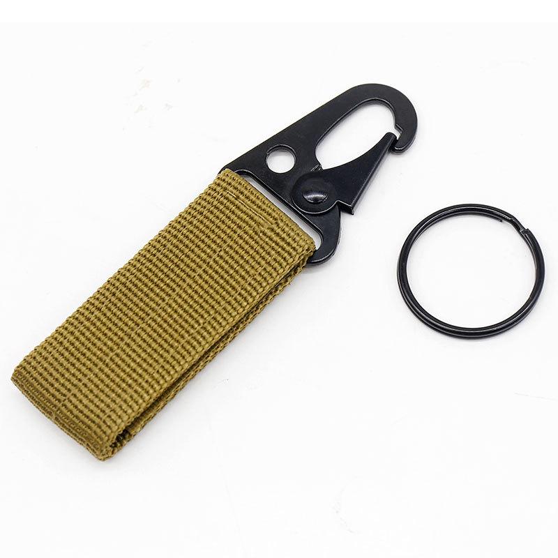 

Multifunctional Tactical Nylon Carabiner Keychain Hook хаки