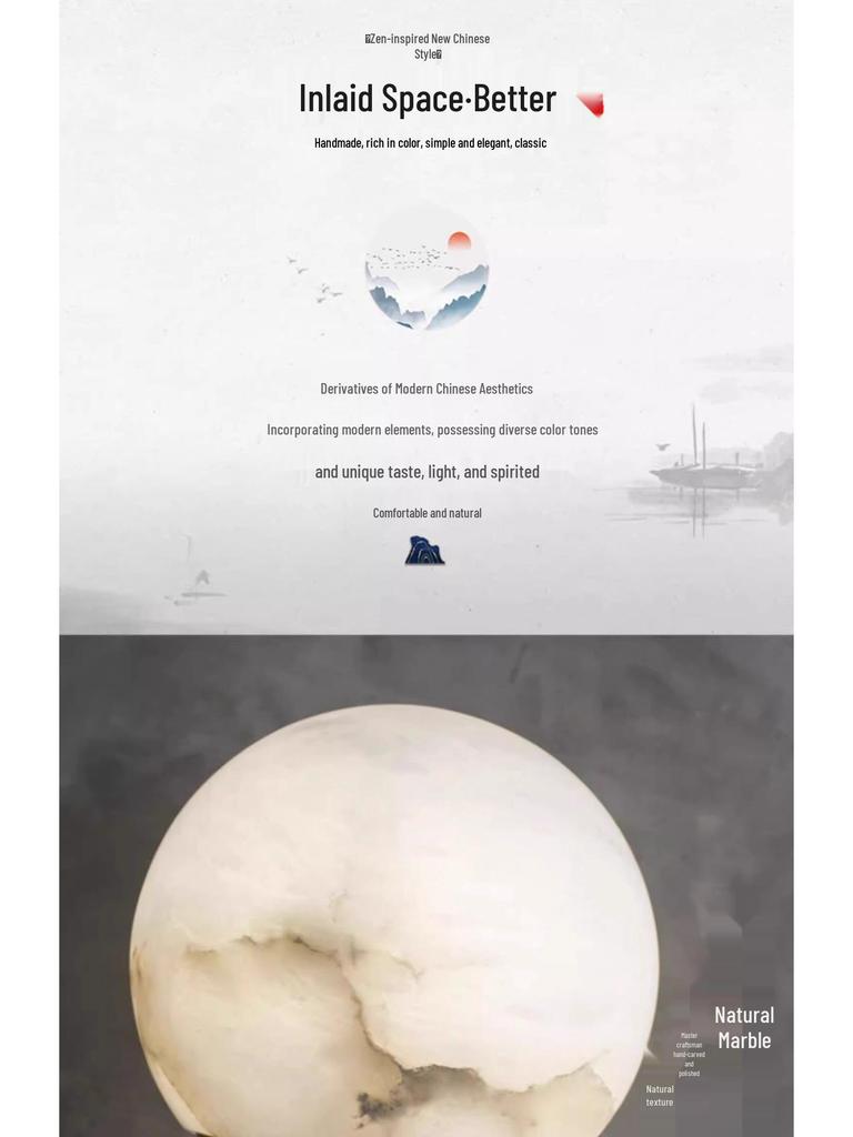 Nordic All-Copper Marble Wall Lamp for Living Room, Bedroom, and Hallway