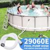 2Pcs Strong Plastic Pool Hose Quick Connect Design Over Ground Pool Hose Simple Installation Suitable for Above Ground