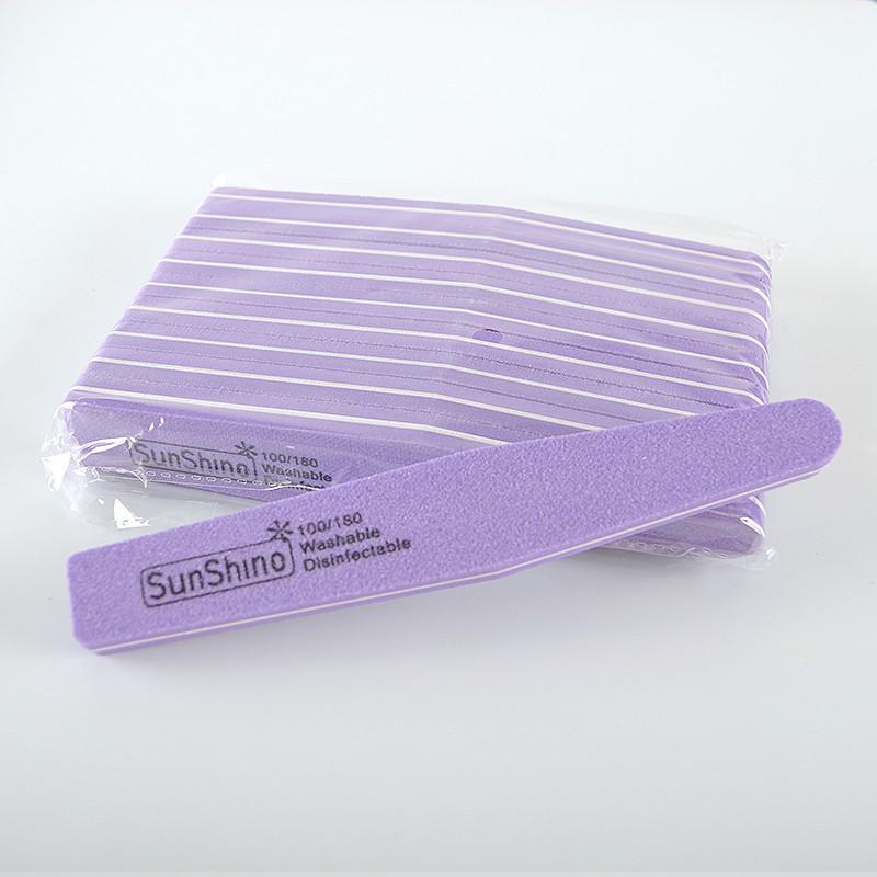 

10 шт. профессиональных пилочек для ногтей, пилочек для ногтей, зернистость 100/180, шлифовка, полировка, маникюр, инструменты для дизайна ногтей