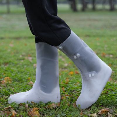 Hoge bezoekersoverschoenen hoge schacht galoshes waterdichte schoenovertrek antislip overschoenen regenlaarsbeschermer lange schoenovertrekken