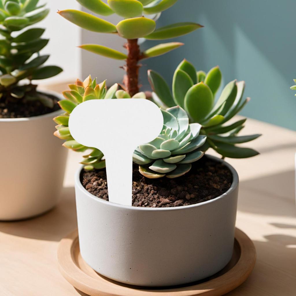100Pcs White Garden Labels Plant Waterproof Classification Sorting Sign Tag Ticket Plastic Writing Plate Board Plug In Card