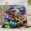 1PC Game Brawl Adventure Heroes Flannel Blanket Gift, Suitable for Both Men And Women, Soft Ideal for Beds And Sofa, Birthday Or Christmas Gift