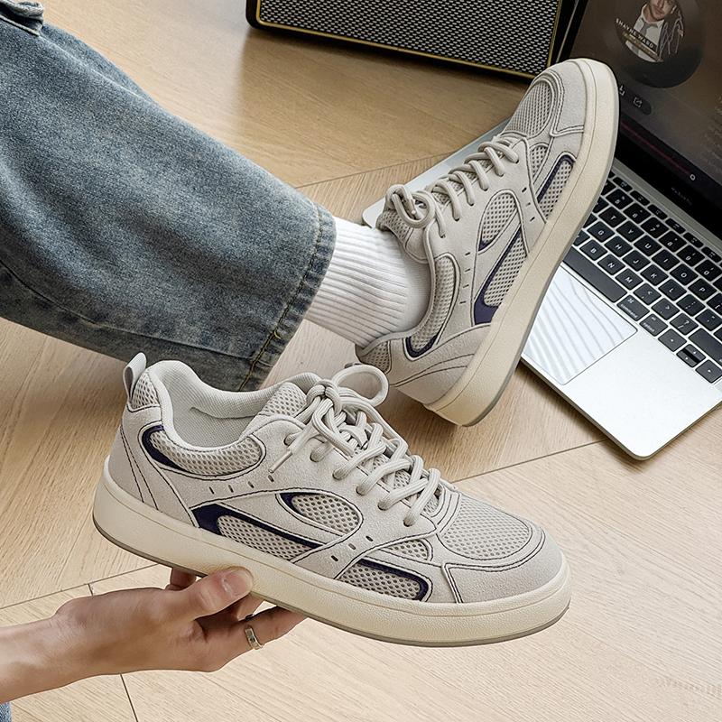 

Модная мужская весенне-летняя сетчатая повседневная обувь, модная дышащая подходящая трендовая обувь, мужские плоские кроссовки 39-44 39 серый