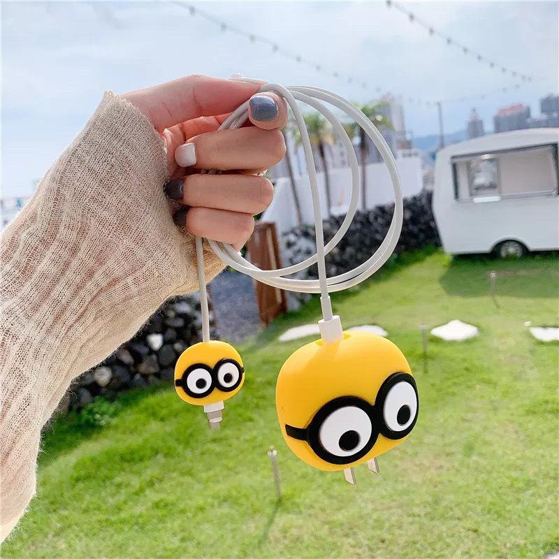 Cartoon Ladegerät Schutzhülle Lade Adapter Kabel Protector Halter Kompatibel Für Ios Quick