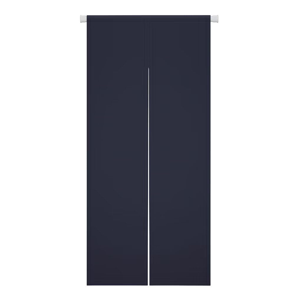 

Karado Kobo Noren Stylish Blackout 100cm Wide x 200cm Solid Privacy Room Divider for Living and Japanese Cold Thermal Nordic Same Color on Both Navy